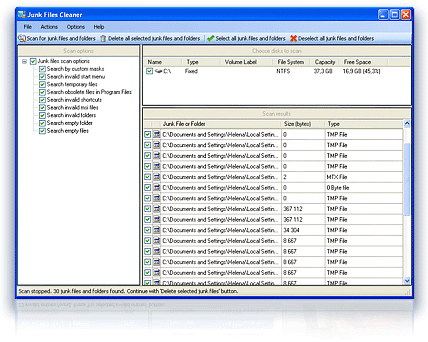 Junk Files Cleaner